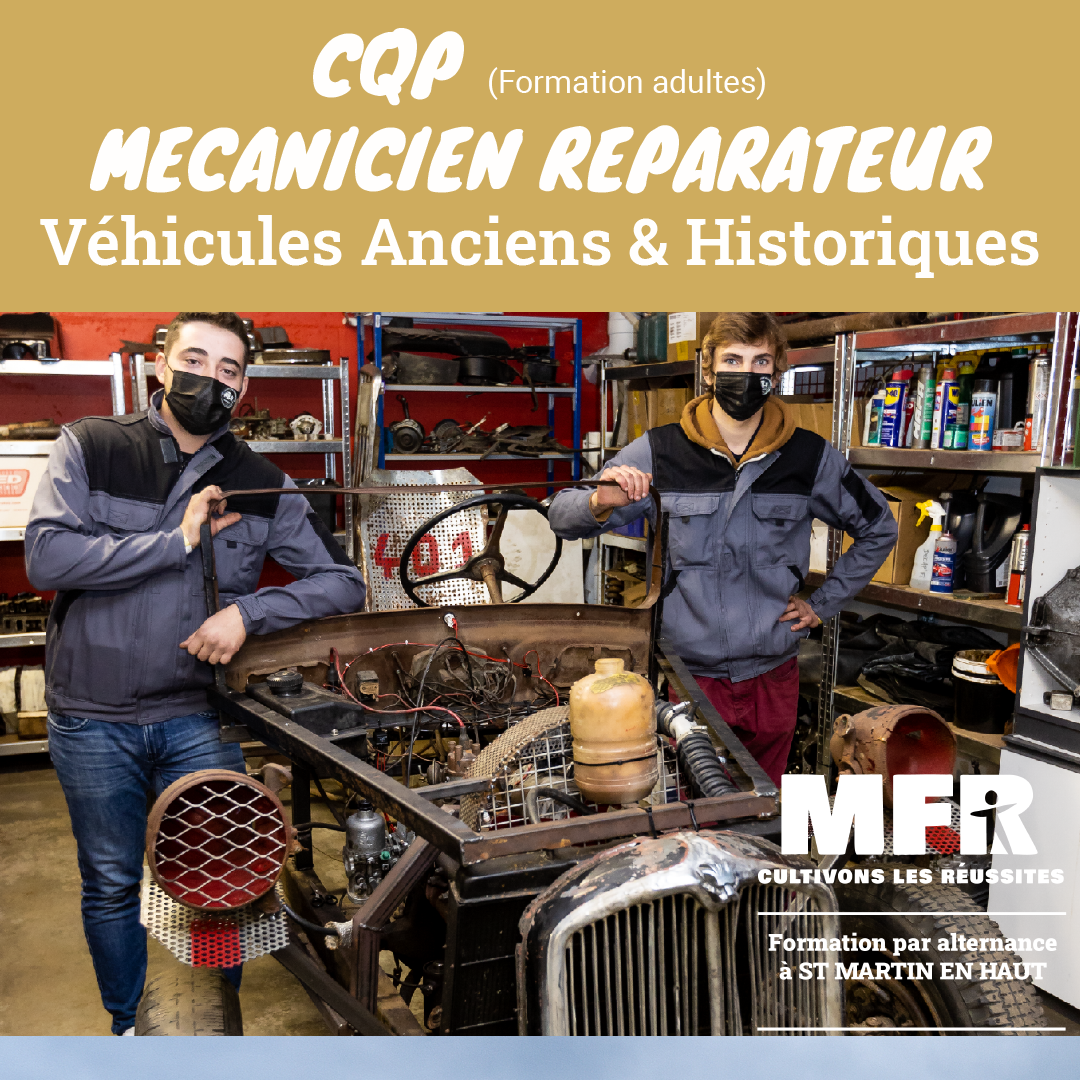 CQP mécanicien réparateur de véhicules anciens et historiques